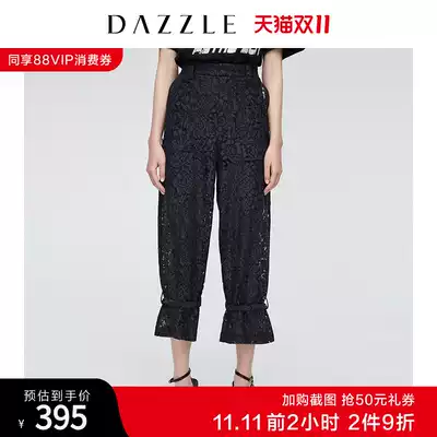 DAZZLE Autumn Winter lace embroidered closure overalls casual trousers casual trousers 2G3Q4427T
