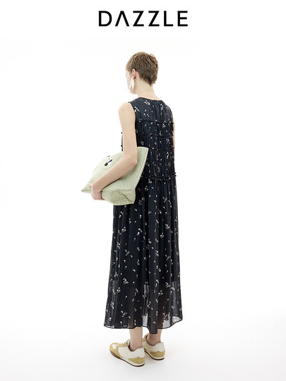 Dazzle Dress 25 Summer Panda Series New Black Sleeveless Dress