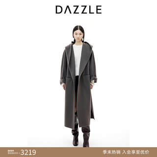 Dazzle Dizu Coat 25Th Winter Sheep Wool Blend Double-Sided Woolen Coat