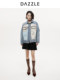[Hot-Selling Restock] Dazzle Denim Jacket 25 Autumn and Winter New Chinese Style Jacket Women's Top