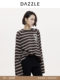 [Hot-Selling Restock] Dazzle Sweater 25 Autumn and Winter Striped Thin Knit Top Blouse for Women