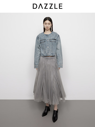 Юбка DAZZLE 25: Весенняя, сказочная, сетчатая, плиссированная, длинная юбка в балетном стиле