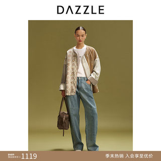 【青绿冬季系列】DAZZLE 地素牛仔裤25年冬季全棉纯棉休闲裤