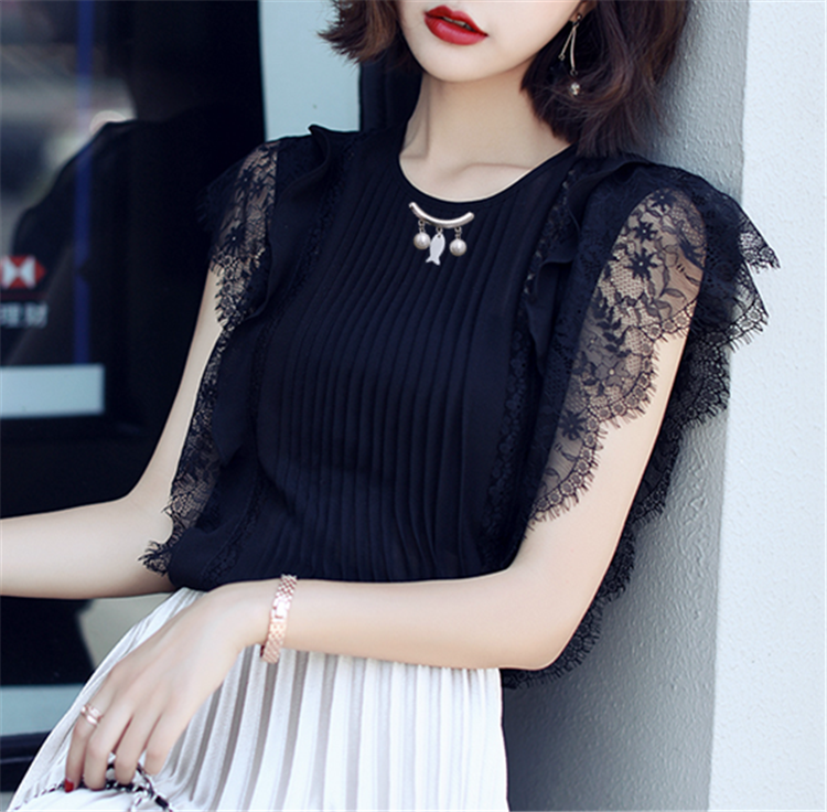 Đơn giản cong ngọc trai trâm nữ mới mặt dây chuyền ngọc trai vỏ sò cổ áo chống ánh sáng áo len pin trâm cài áo