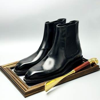 Swisscardin chelsea boots toe layer pigskin british