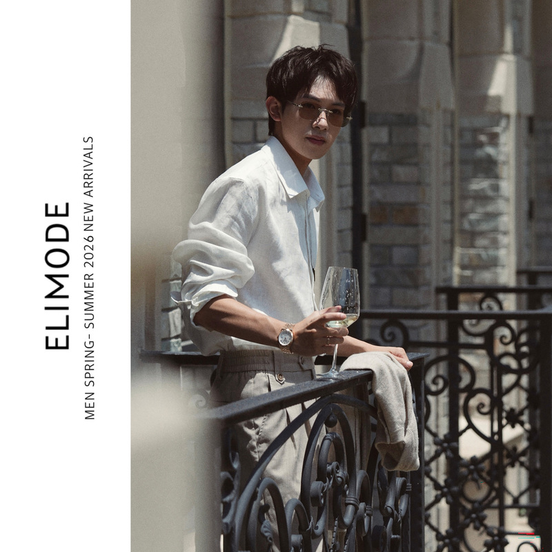 Eli【Paris Hermit】Lp Old Money Style 100% Rain Dew Linen Casual Italian Summer Breathable Long Sleeve Shirt