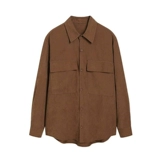 Весенняя осенняя бархатная трендовая рубашка для отдыха, в корейском стиле, оверсайз