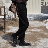 Зимние дизайнерские удерживающие тепло бархатные шерстяные штаны для отдыха