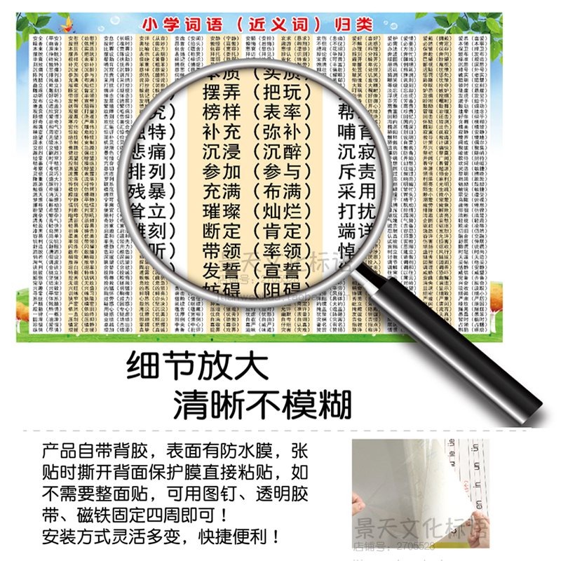 Elementary School Student's Near Term Antonym Great Synonyms Idiom