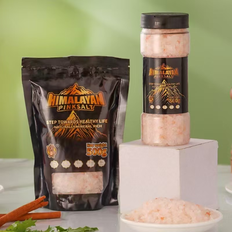 Himalayan Rose Sea Salt with Defect Check Large Capsules Coarse Salt with Grinder