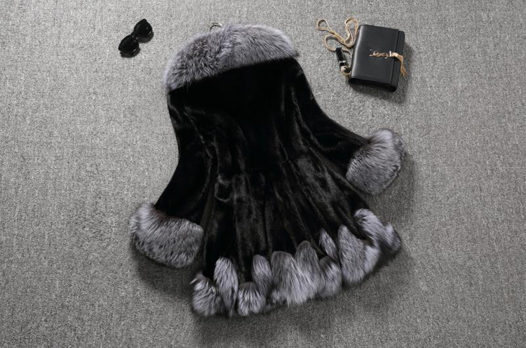 Cao cấp Haining 2017 mùa đông giả mink fur coat dài giả con cáo lông cỏ nữ áo chống mùa giải phóng mặt bằng áo lông thú