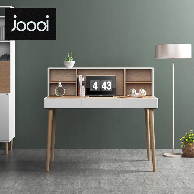 Modern Small Apartment Minimalist Desk Bookcase Combination Study