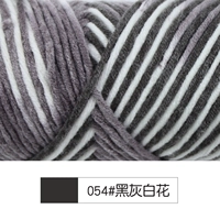 054 темно -серые белые цветы