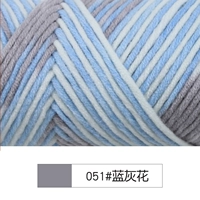 051 синий серый цветок