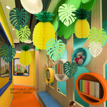 Kindergarten classroom environment Creative corridor pendant Festive atmosphere decoration School opening season autumn pull flower arrangement charm