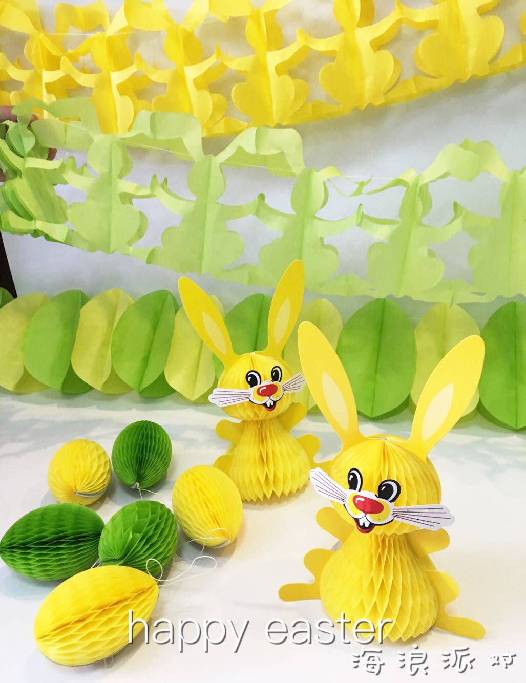 Children's Day decorations Basket grass rabbit flower Children's party decoration layout Kindergarten classroom decoration charm