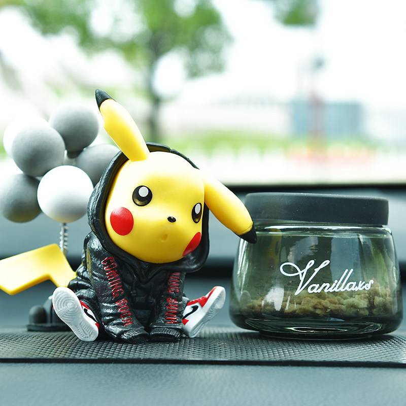 Pikachu doll car perfume seat cartoon trend anime aromatherapy car decoration fashion trend decoration