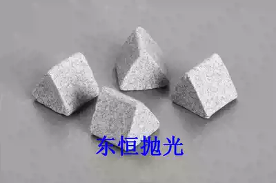 Manufacturers promote brown corundum ball polishing machine grinding stone light decoration hot sale triangle polishing block vibration polishing