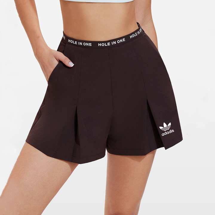 Clover Brand Trendy Sports Shorts for Women, Casual Running Skirt, Fitness Shorts, Quick-Dry Top, Yoga Outfit Set