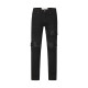 kanye ເອີຣົບແລະອາເມລິກາຖະຫນົນສູງ INS ແບບດຽວກັນລົດຈັກຫນັກ BIKER splicing PU patch slim fit elastic ຂະຫນາດນ້ອຍຕີນ jeans
