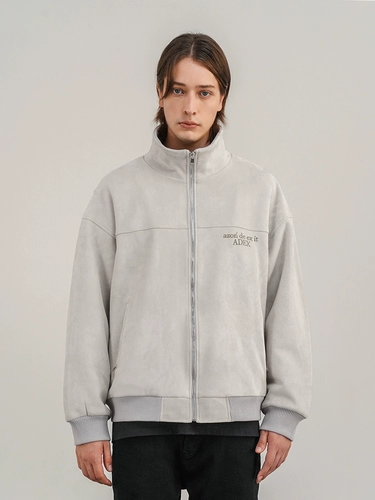 BlackOfexit High -стривые тяжелые работы, сшивая имитационная замшевая летающая куртка National Tide Design