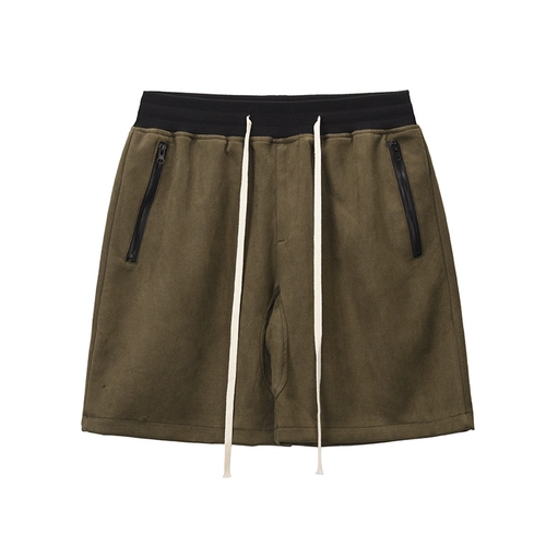 BlackOfexit National Trend High Street Имитация замши свободные шнурки спортивные шорты сплошной цвето