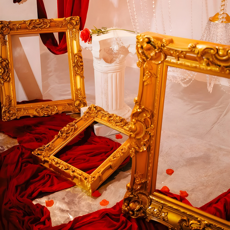 Antique European-Style Picture Frames, Wedding Scene Props, European-Style Picture Frames, Plastic Wedding Decoration Frames, Wedding Photos