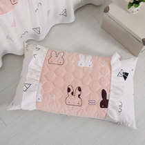 Korean Version Lace Princess Full Cotton Clip Cotton Pillowcase Single Double Pillow Headgear Lotus Leaf Side Girl Pillow Leather Pair Dress