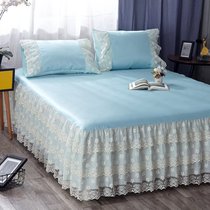 Ice Silk Cool Mat Lace Lace Embroidered Bed Dress With Three Sets 1 5 1 8 m Summer Bed Products Air Conditioning Soft Mat