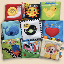 Foreign Trade Baby Cloth Book Colorful small animals Cognitive Visual Development Tear without Breathe Baby Basic Butbook Bplotter