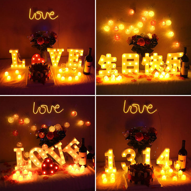 Candle birthday romantic confession happy decoration scene decoration cake plug-in confession artifact Surprise couple proposal