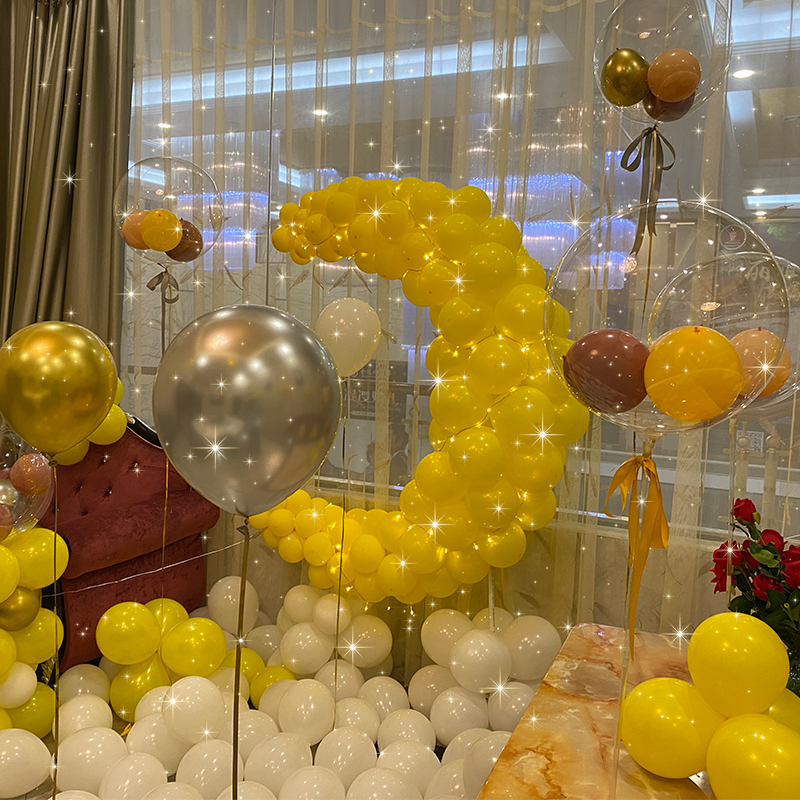 ins net red moon Balloon Styling Romantic Birthday Room Decoration Courting 520 Table White Scene Placement Valentine's Day