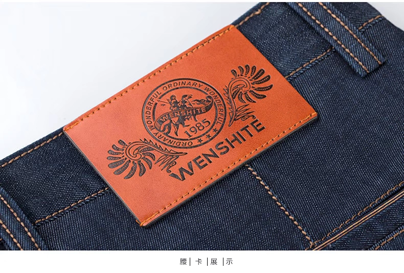 Wenshite jeans nam 2018 mùa hè phần mỏng nam denim lỏng quần thẳng kinh doanh quần