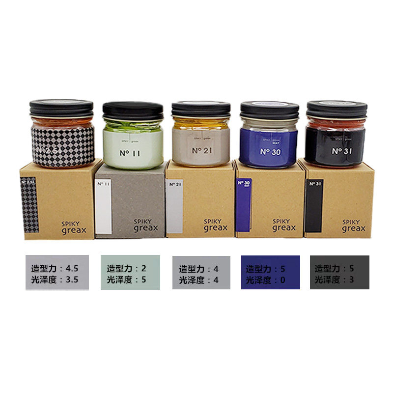 Japan SPIKY greax men's and women's wet hair wax light and non-hardening luster natural fluffy styling hair oil