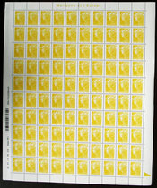 (A product postal garden) French euro face value stamp goddess stamp new full page 100 pieces of co-sale folk topic