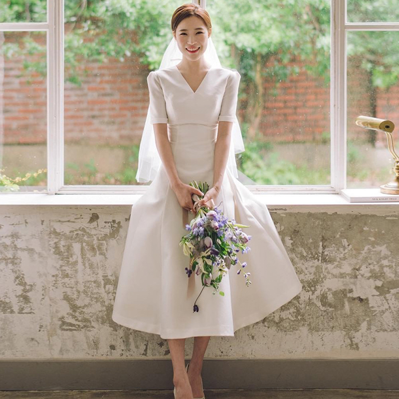 White wedding dress for elementary school students, evening dress, skirt, Birthday gift, 18 years