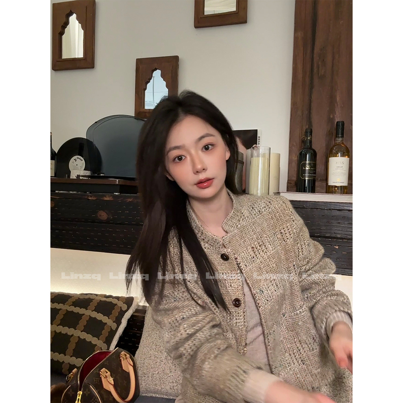 In Stock Lin Ziqiu [Ms. Selena] Wool Stand Collar/Lapel Chanel-Style Jacket Double Version Short Jacket