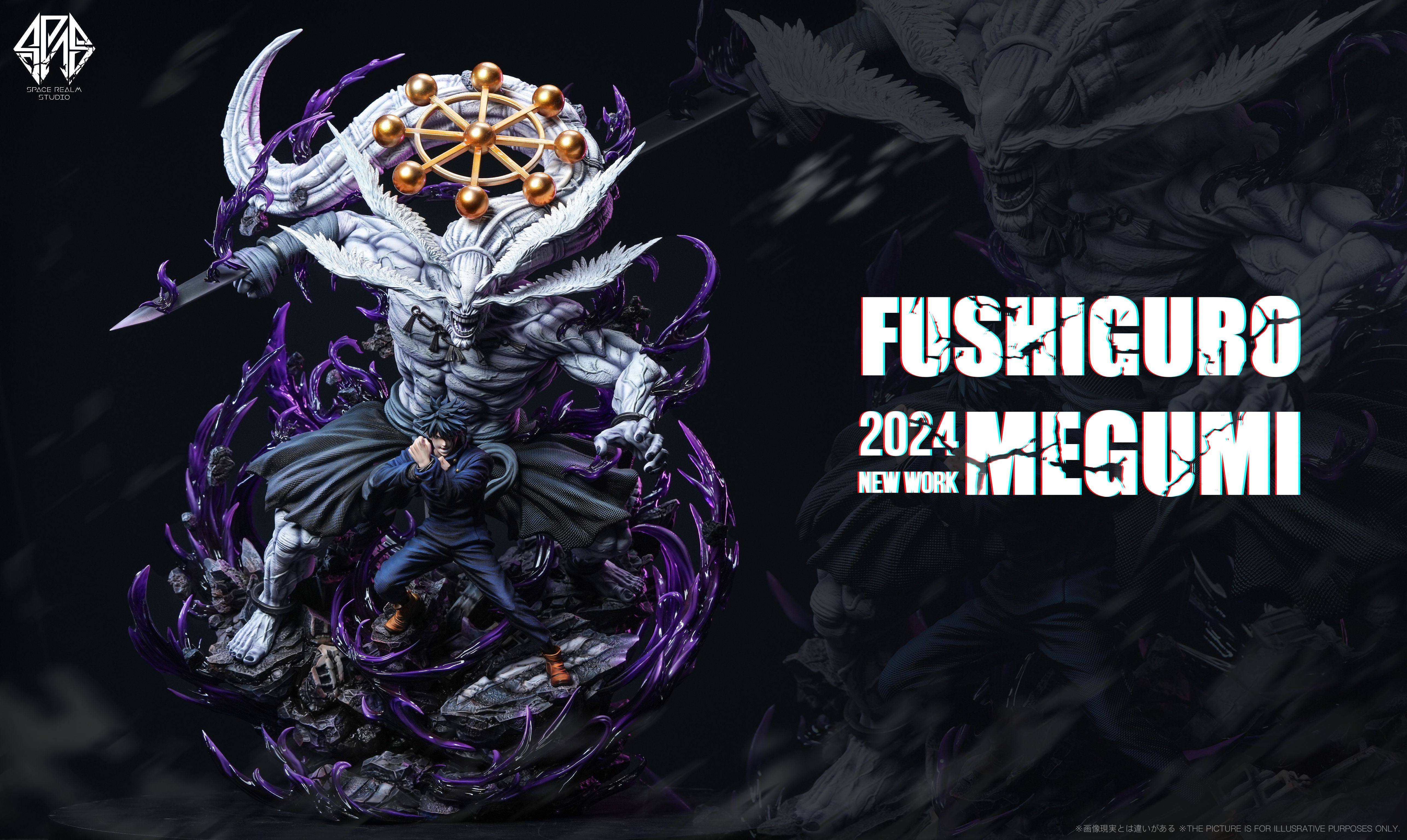 レンズ(ズーム) megumi Space Realm Jujutsu Kaisen Fushiguro Megumi Statue In STOCK Ryomen