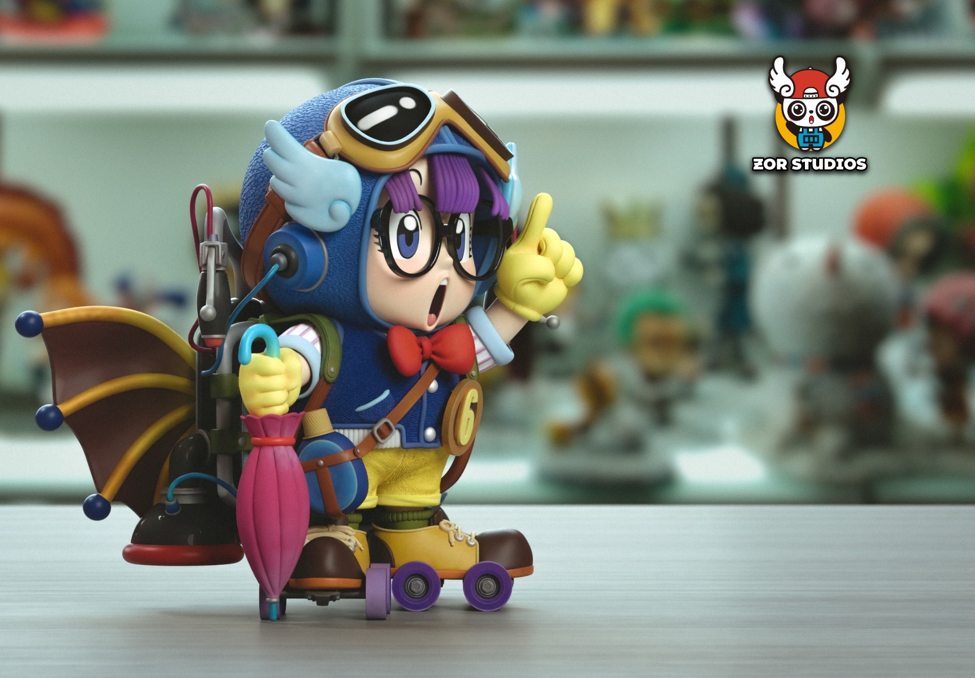 Norimaki Arare Arale Dr. Slump Model PU ZOR Studio pilot Suit Pre