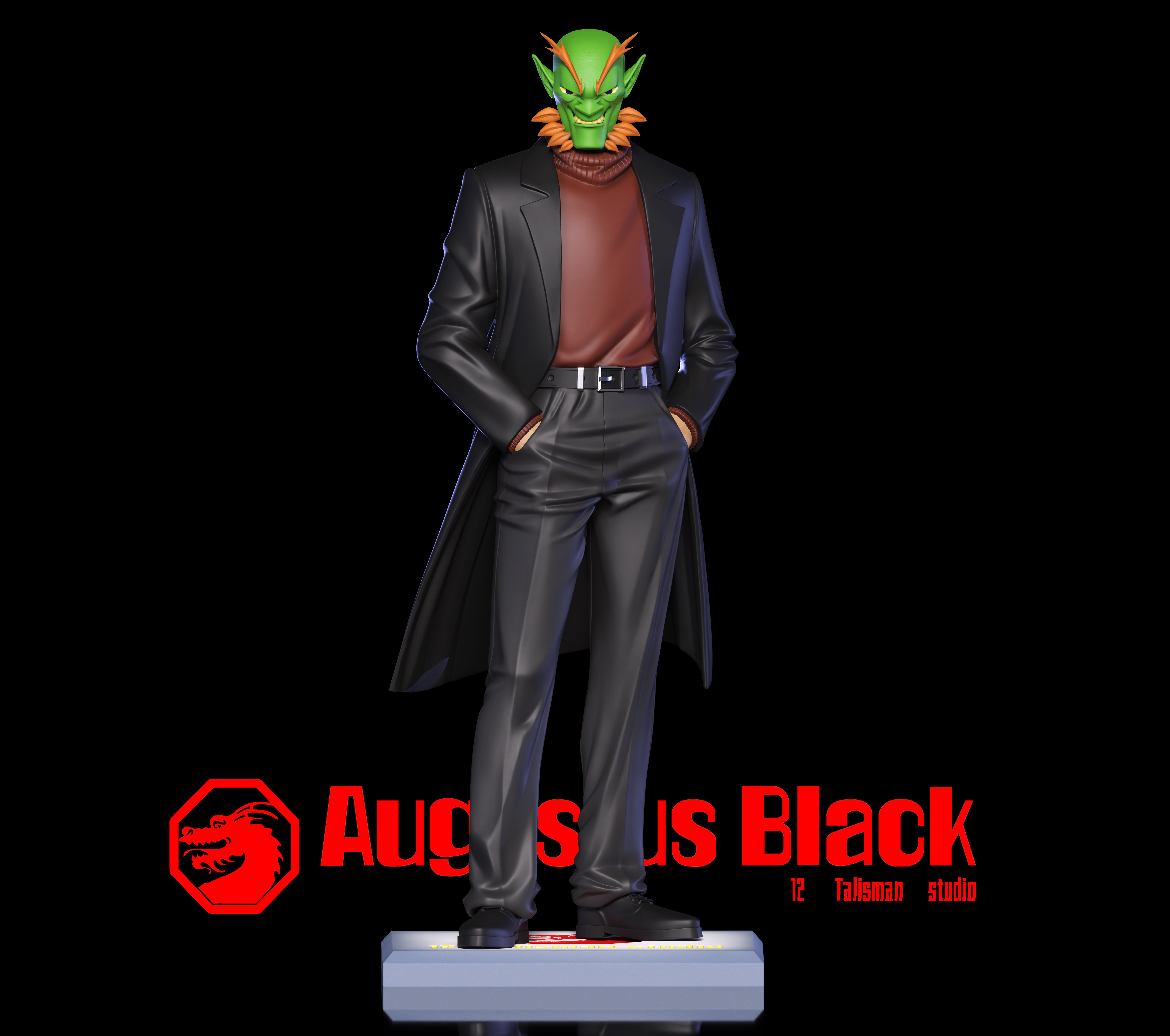 12 Talisman Studio Jackie Chan Adventures Augustus Black Model Pre
