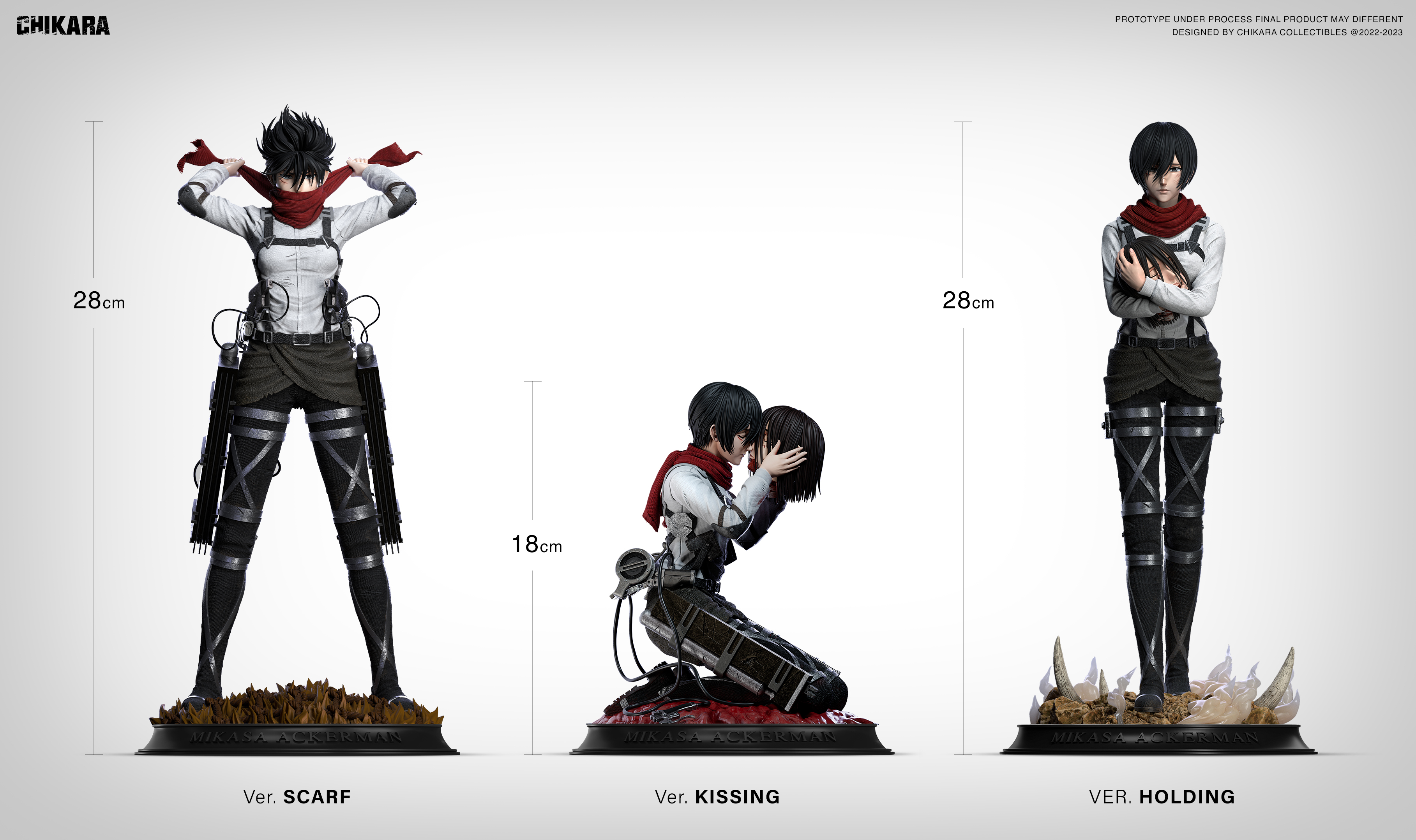 個人装備 mikasa Chikara Studio Attack On Titan Mikasa·Ackerman Resin 3