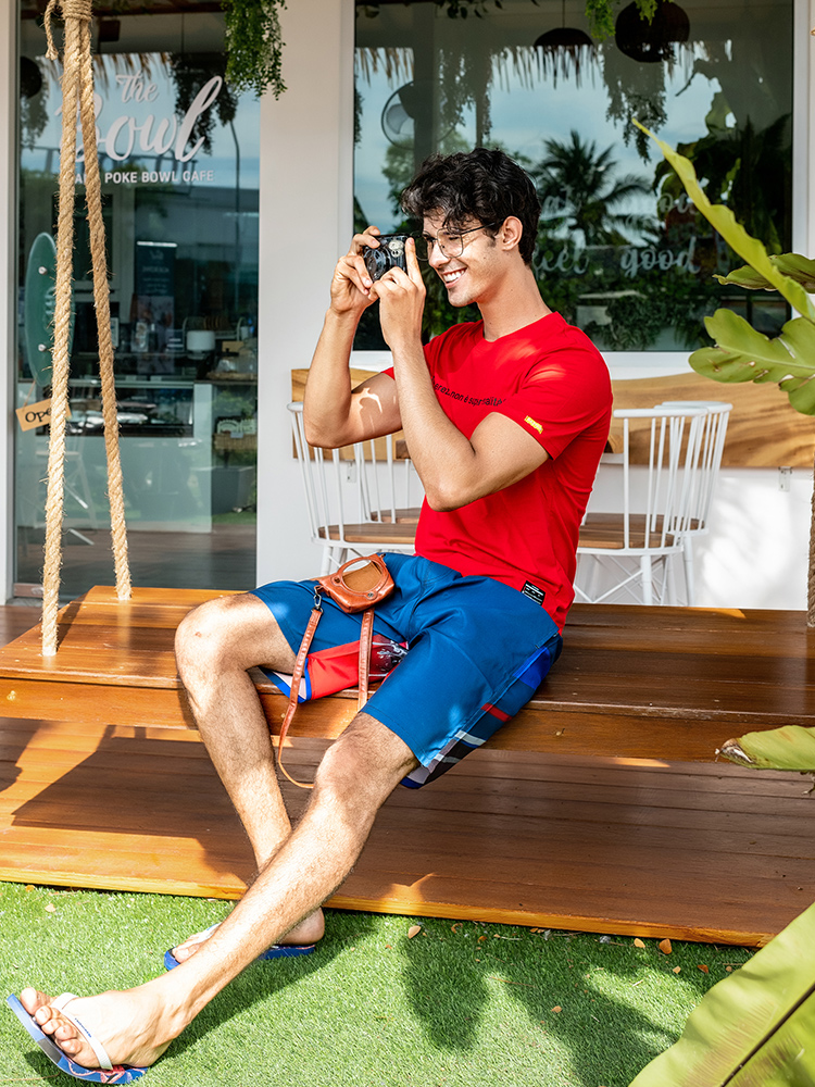 Wave Running Wave Shorts Men Casual Speed Dry 50% Pants Men Casual Mid Pants Summer Loose Beach Pants Casual Shorts Tide