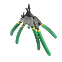 Feibao retainer straight caliper curved mouth pliers Spring pliers 150MM inner card carbon steel curved tsui Straight tsui Tsui outside