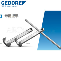 GEDORE Claw Wrench Right Angle Bend Neck Open End Wrench 90 Degrees Suitable for Narrow Spaces 3114