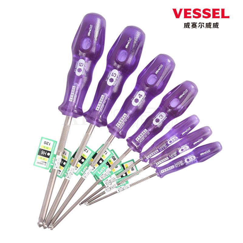 Japan imports VESSEL Vewey Hexagon Screwder Direct Wrench Tool lengthened 5400BP