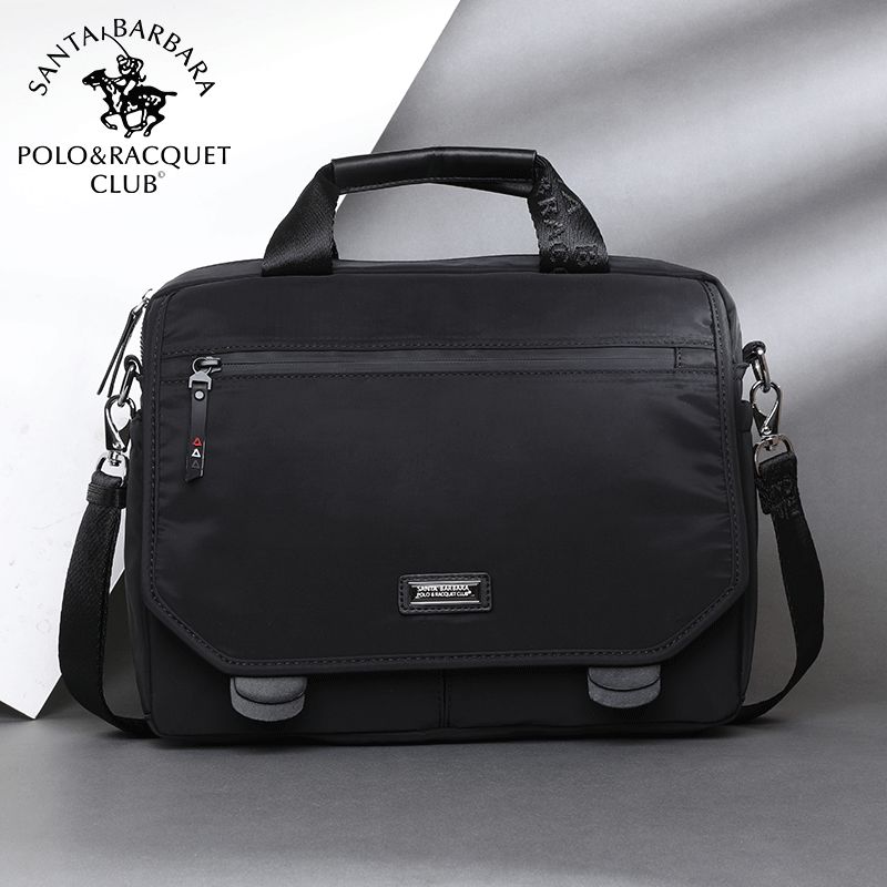 Saint Paul Men's Portable Canvas Computer Bag Business Briefcase Men's Bag Shoulder Bag New Shopping Mall Same Style