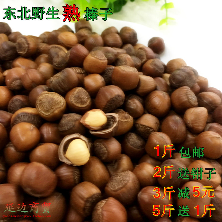 Special price wild Northeast specialty hazelnuts new ripe hazelnut wild nuts cauldron stupid fried hazelnuts 500g