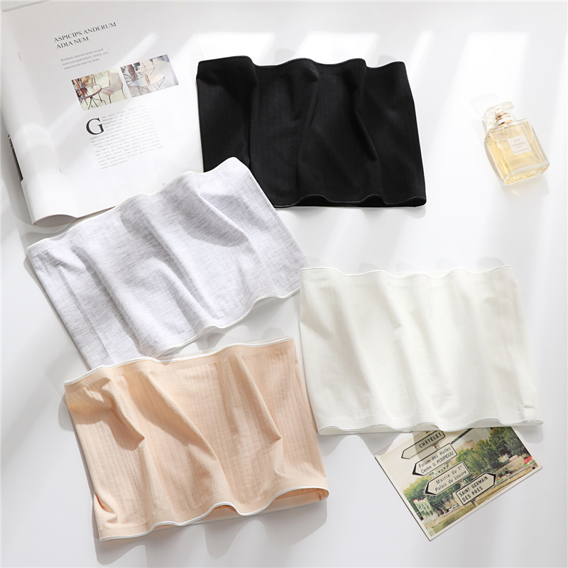 Short-breast wire cover underwear woman with shoulder wrapped chest and wear outside the bottom of wearing anti-walking gathering bras