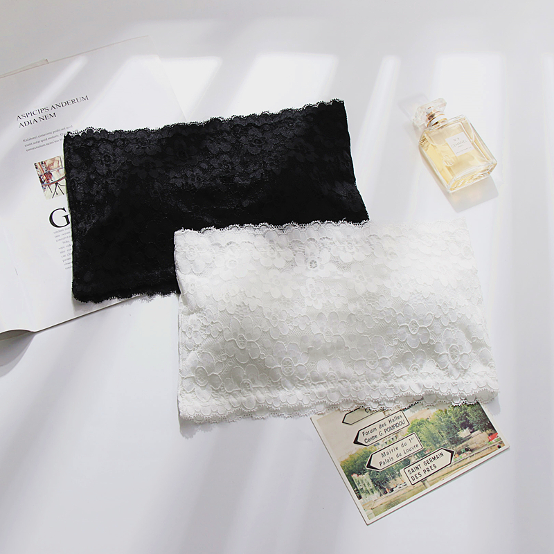 Lace anti-light wrapping chest strap chest pad outer wear tube top style gather bottoming inner strapless underwear women's bra vest