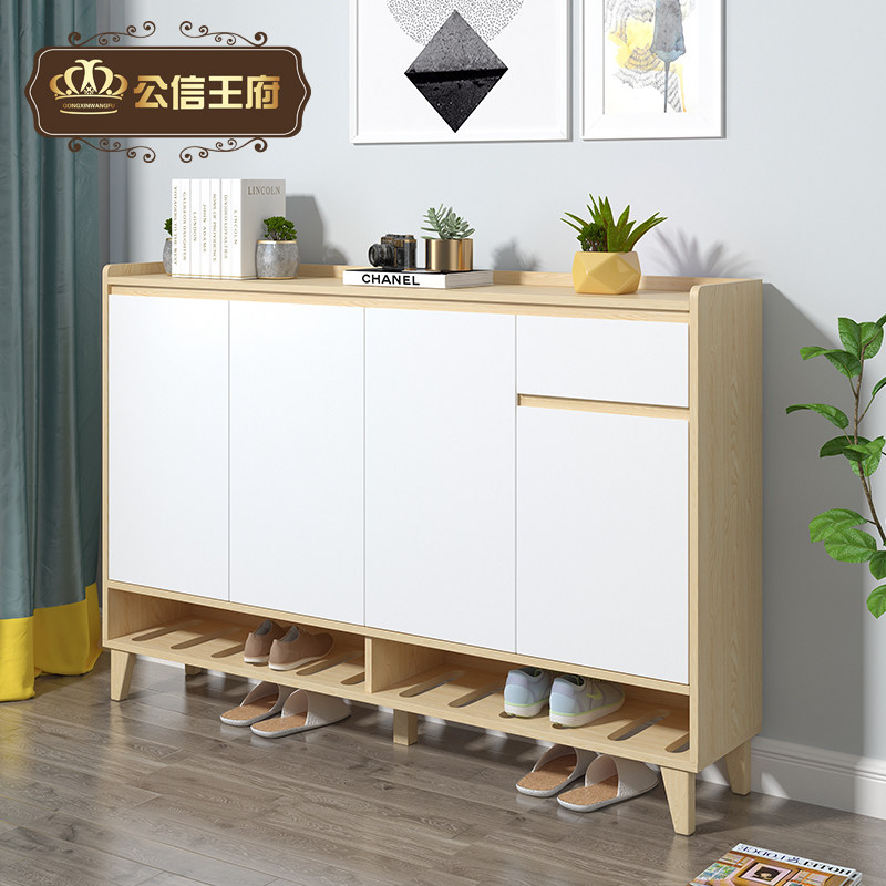 Nordic Shoe Cabinet Doorway Minimalist Modern Genguan Cabinet Economy Type Door Hall Cabinet Footwear Closet storage Large capacity